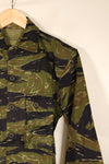 Late 1970s Contract A-M TO78 Silver Tiger Pattern Tiger Stripe Shirt—Unworn