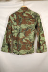 1960s South Vietnam ARVN Green Leaf Camouflage Shirt, used.