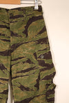 Late 1960s, A-M, Gold Tiger-inspired pattern, Asian-cut pants, in good condition, used
