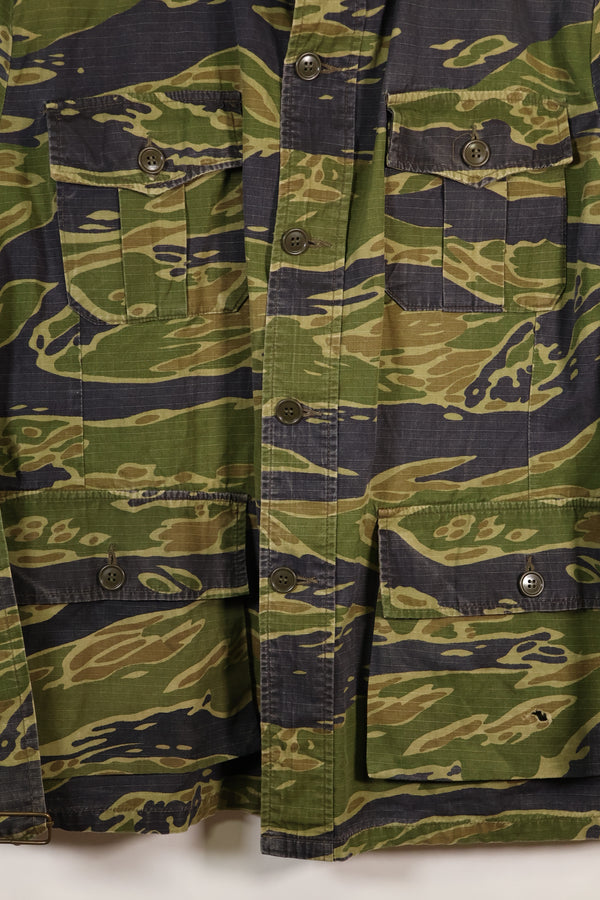 Late 1970s VNMC Late Pattern Tiger Stripe Safari Jacket Civilian Used