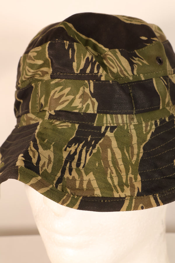 Mid-1960s; Size: Approx. S; Made in Okinawa; Okinawa Tiger Pattern; JWD; CISO Cut; Boonie Hat; Unused
