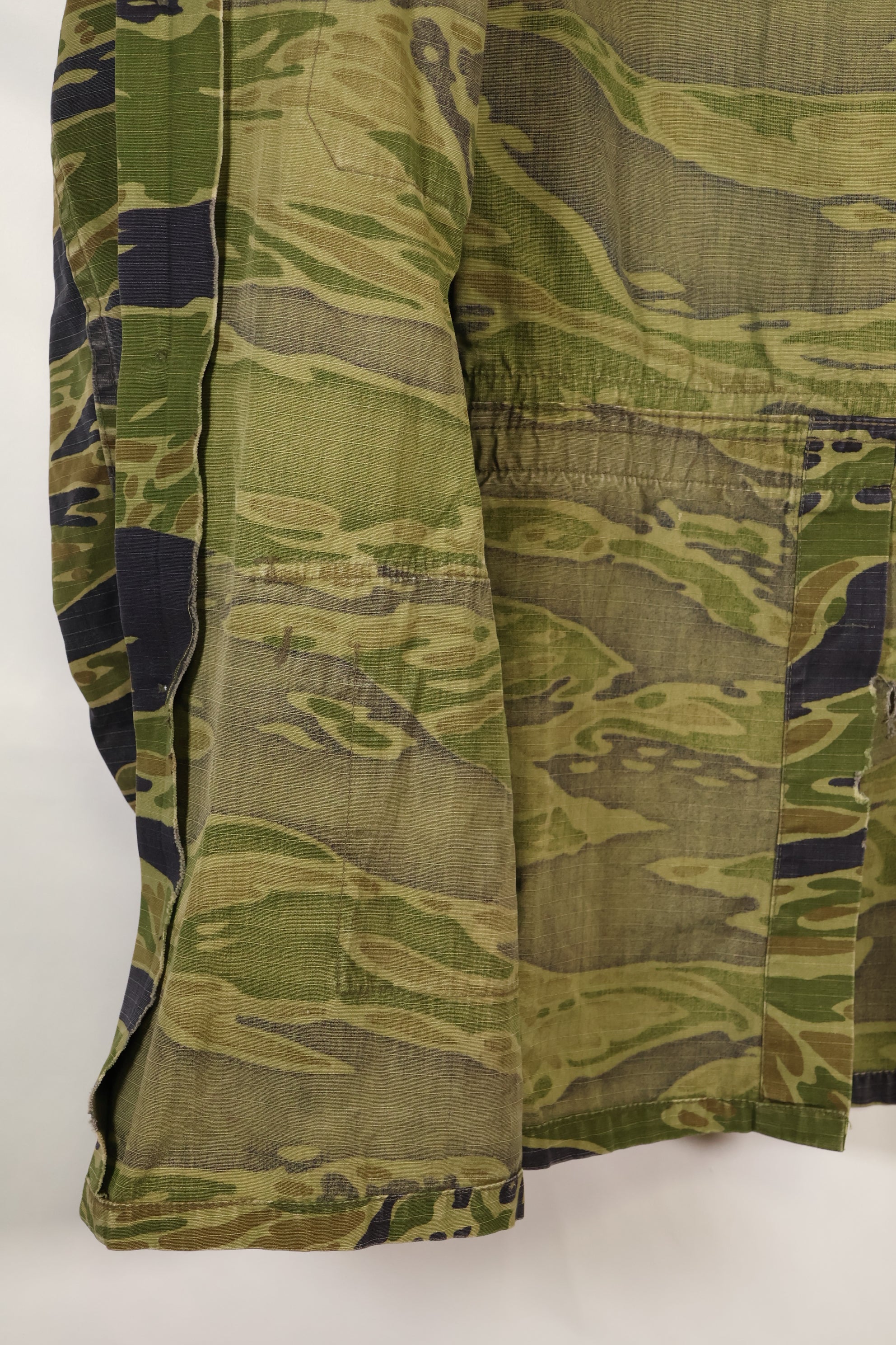 Late 1970s VNMC Late Pattern Tiger Stripe Safari Jacket Civilian Used