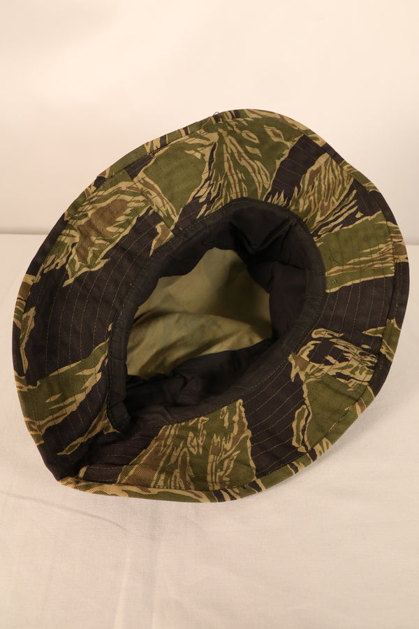 Mid-1960s; Size: Approx. S; Made in Okinawa; Okinawa Tiger Pattern; JWD; CISO Cut; Boonie Hat; Unused