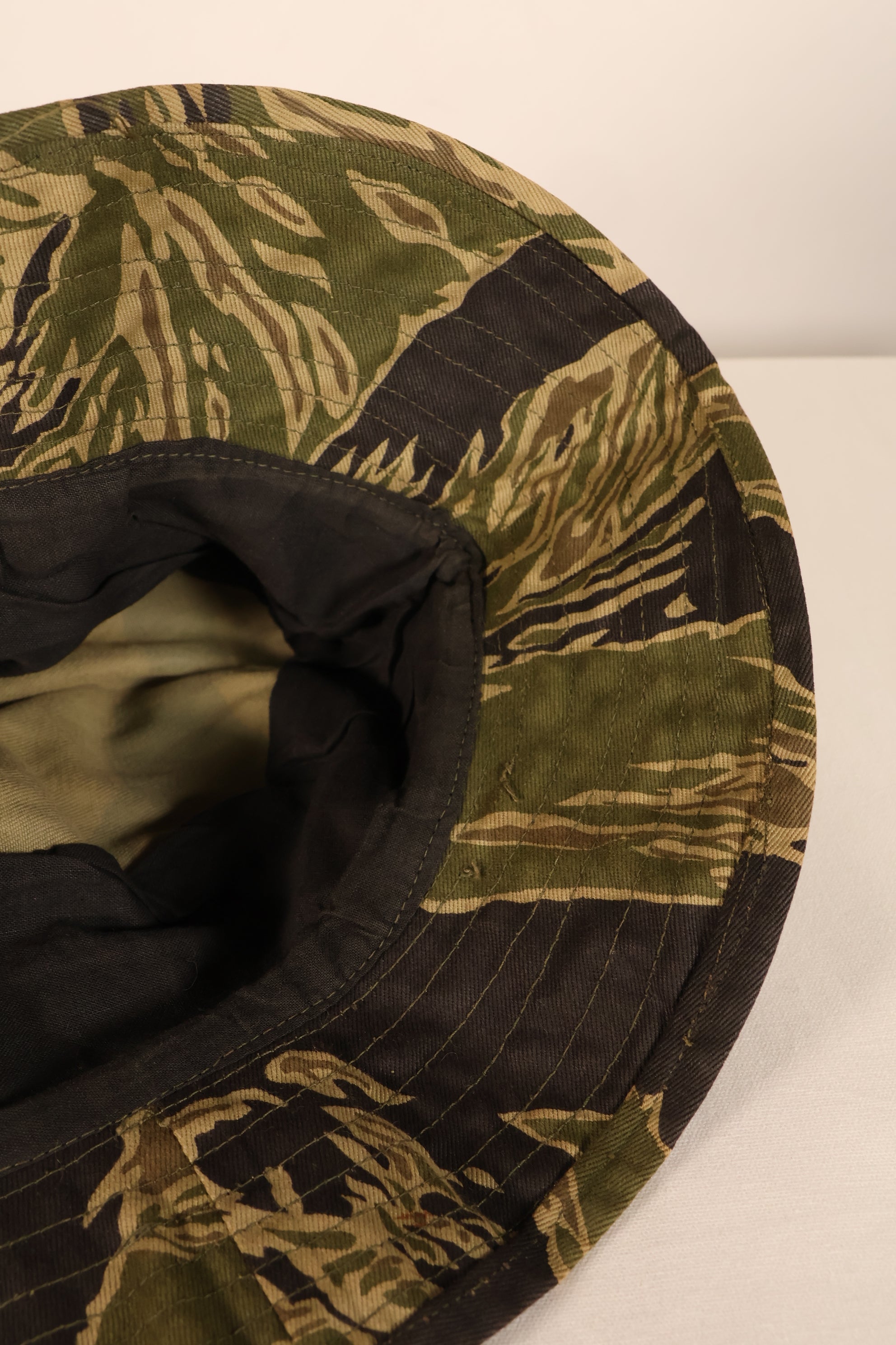 Mid-1960s; Size: Approx. S; Made in Okinawa; Okinawa Tiger Pattern; JWD; CISO Cut; Boonie Hat; Unused