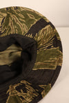Mid-1960s; Size: Approx. S; Made in Okinawa; Okinawa Tiger Pattern; JWD; CISO Cut; Boonie Hat; Unused