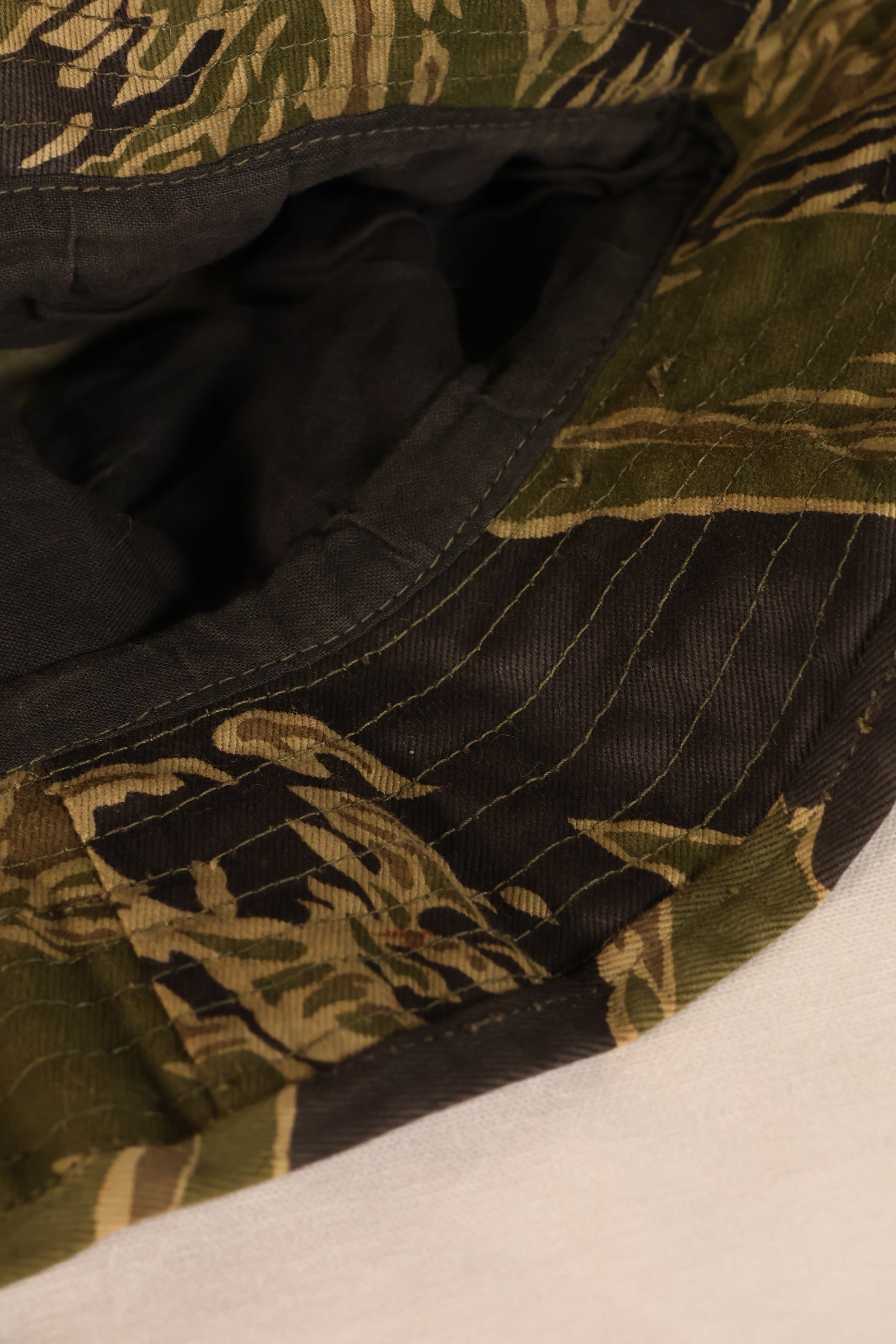 Mid-1960s; Size: Approx. S; Made in Okinawa; Okinawa Tiger Pattern; JWD; CISO Cut; Boonie Hat; Unused
