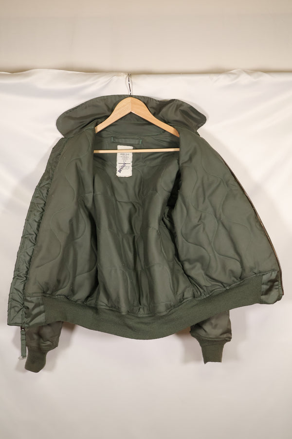 1998 Contract MEDIUM US Navy CWU-45P Flight Jacket, used, good condition.