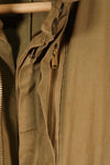 1940s 40R WWII M42 jump jacket without waist belt, stained, used.