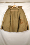 1940s 40R WWII M42 jump jacket without waist belt, stained, used.
