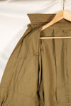1940s 40R WWII M42 jump jacket without waist belt, stained, used.