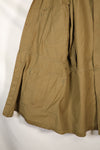 1940s 40R WWII M42 jump jacket without waist belt, stained, used.