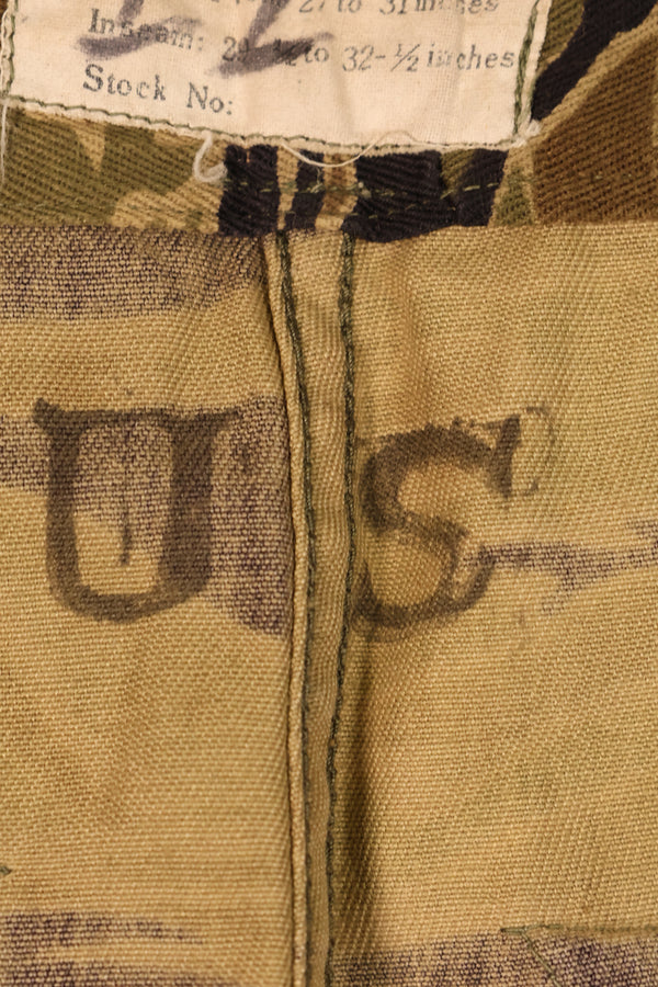 Late 1960s US-S Gold Tiger Pattern Tiger Stripe US-Cut Pants, Used
