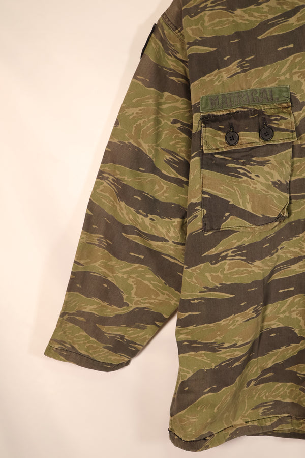 Circa 1970–71, US-M, TO81, Silver Tiger Pattern, Tiger Stripe Shirt, with Patch, Used