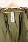 1983 Contract M-R Early Lot M65 Field Jacket Woodland Camouflage Brass Zipper Used