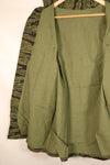 Late 1960s, Size M, Late War Lightweight, Dark-Colored, Tiger-Stripe Shirt, Used