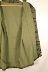 Late 1960s, Size M, Late War Lightweight, Dark-Colored, Tiger-Stripe Shirt, Used