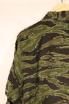 Late 1960s, Size M, Late War Lightweight, Dark-Colored, Tiger-Stripe Shirt, Used