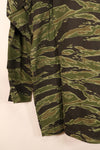 Late 1960s, Size M, Late War Lightweight, Dark-Colored, Tiger-Stripe Shirt, Used