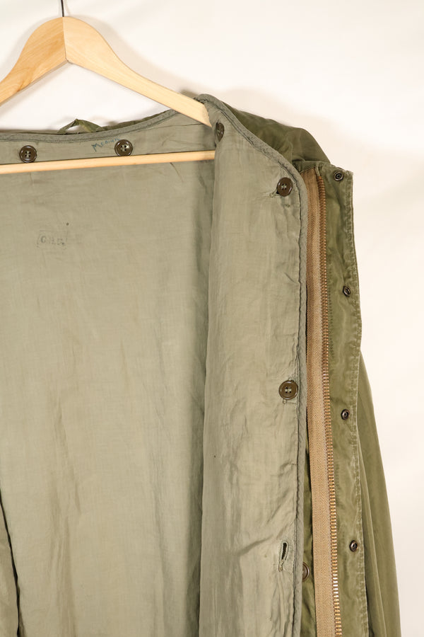 Early 1950s X-Large US Army M51 Field Parka Liner Set Fishtail Parka Used