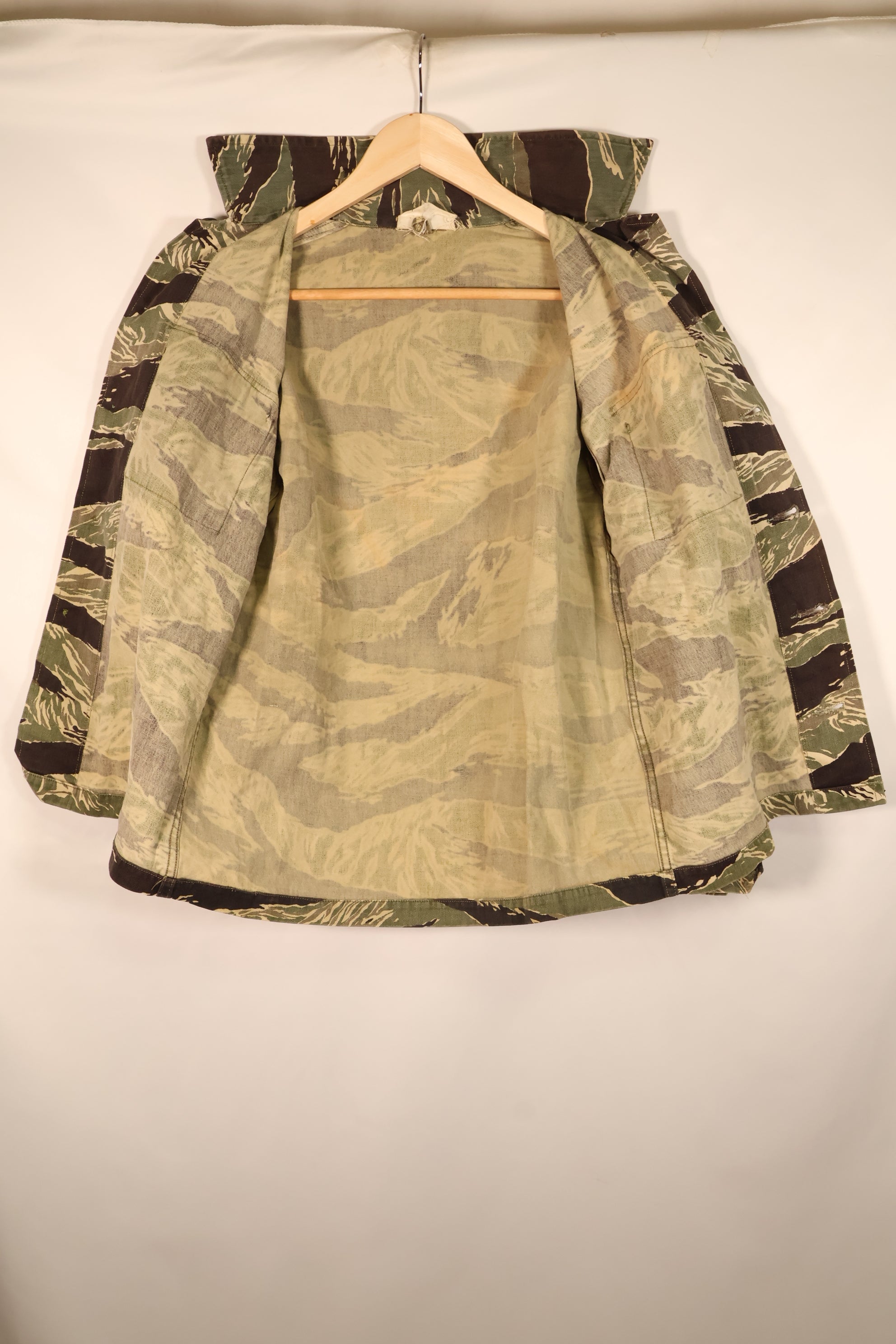 Circa 1965–66 | A-L Okinawa Tiger Pattern | JWD | Asian Cut | Tiger Stripe Shirt | Used