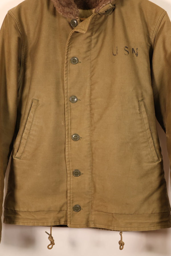 1950s Lot, Size 36–38, U.S. Navy N-1 Deck Jacket, CVA-62, Used