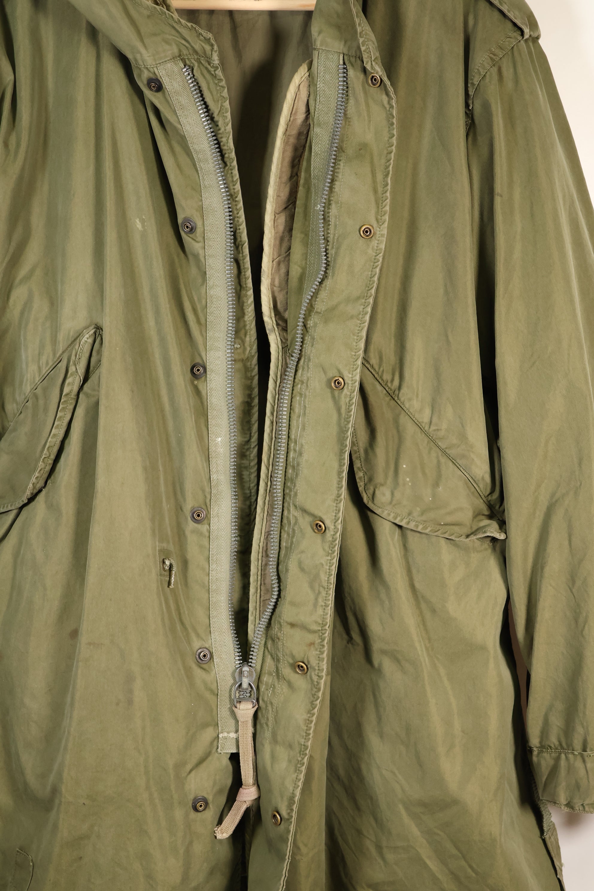 Early 1950s, estimated SMALL M51 Field Parka, liner set, mod parka, used.