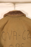1950s Lot, Size 36–38, U.S. Navy N-1 Deck Jacket, CVA-62, Used