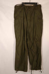 Real 1951 M51 cotton field pants, LARGE-LONG, used, faded.