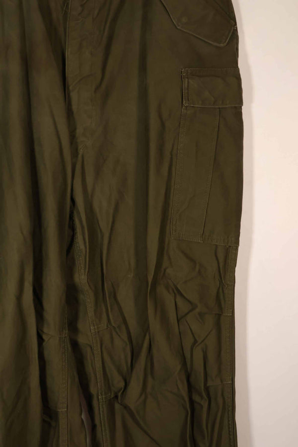 Real 1951 M51 cotton field pants, LARGE-LONG, used, faded.