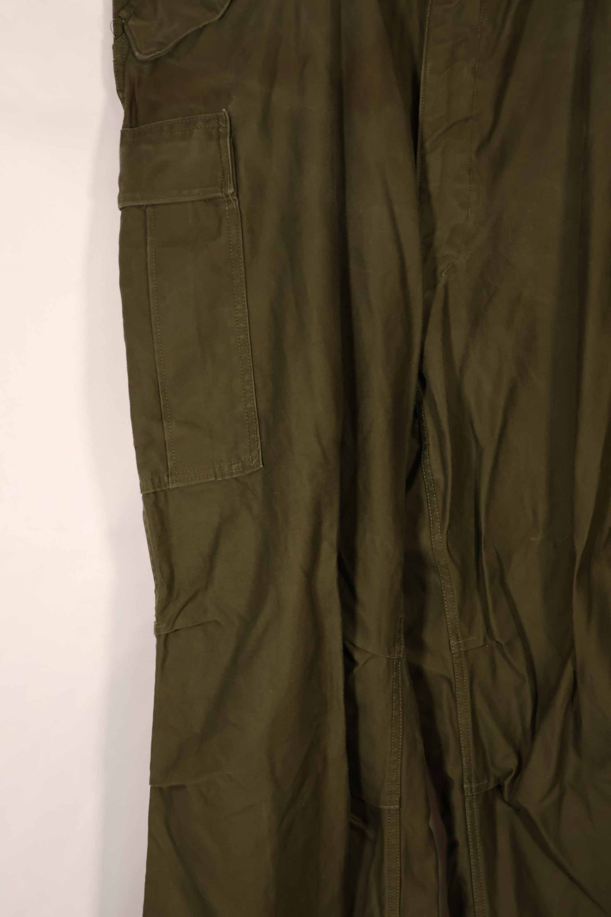 Real 1951 M51 cotton field pants, LARGE-LONG, used, faded.