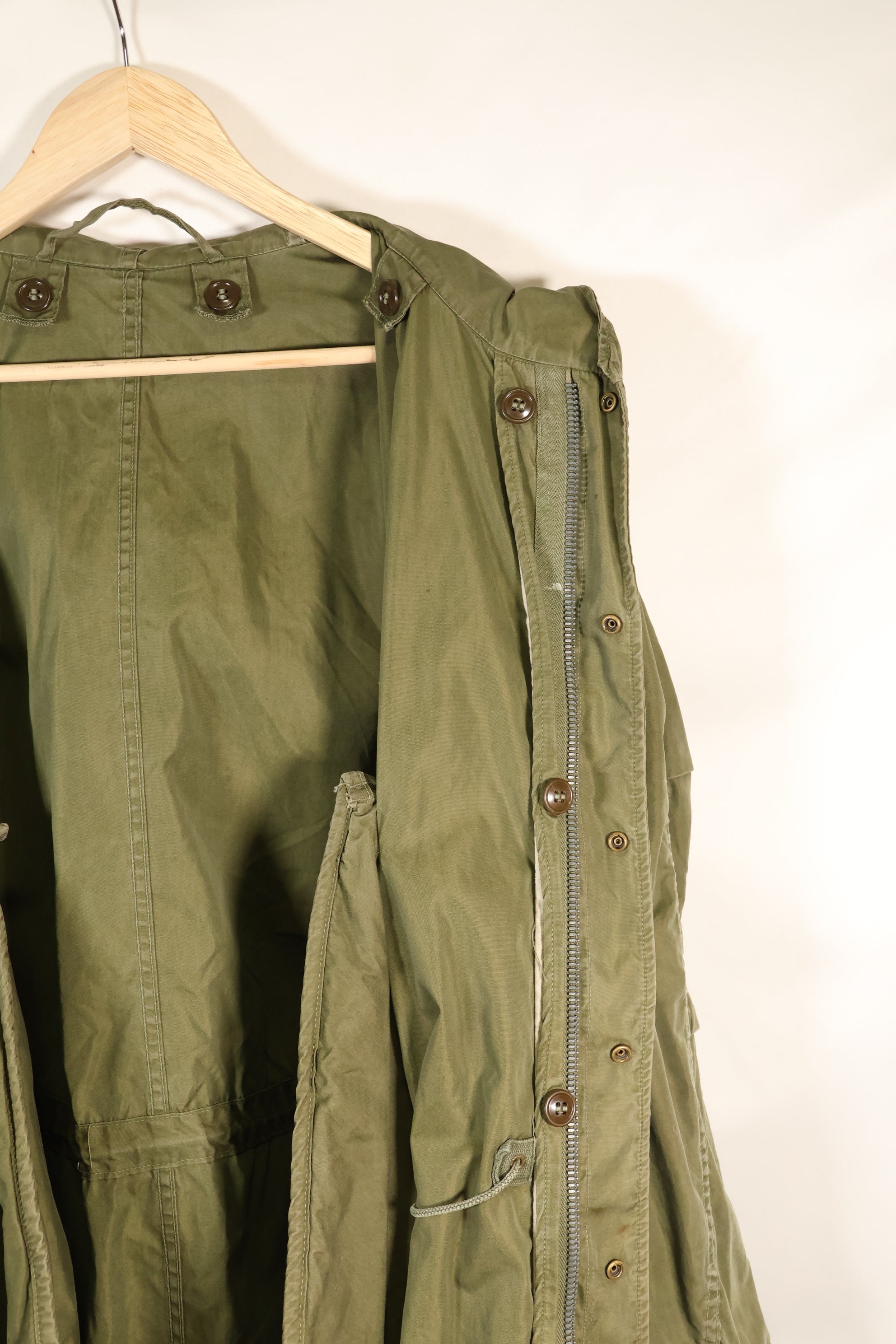 Early 1950s, estimated SMALL M51 Field Parka, liner set, mod parka, used.