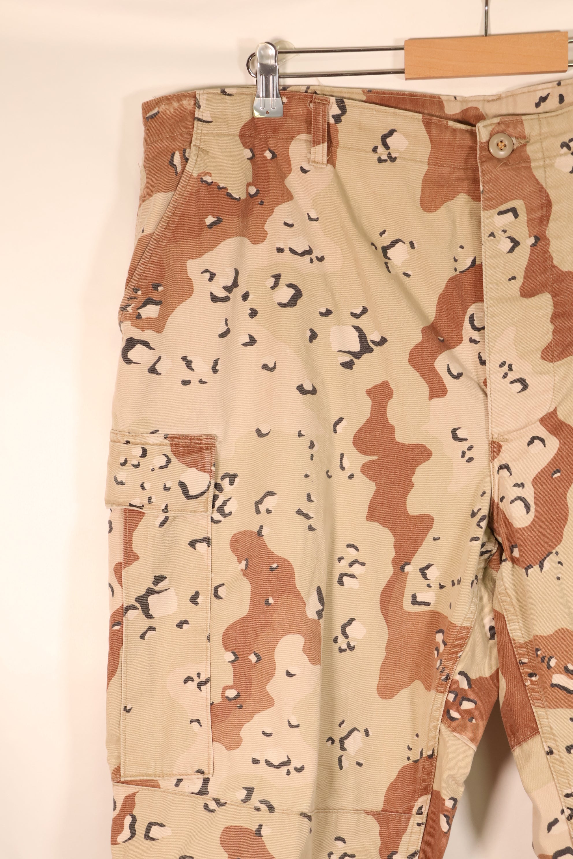 1986 Contract, Estimated Size XL, 6C Desert Pattern, Chocolate Chip Camo, Pants, Slightly Faded, Used