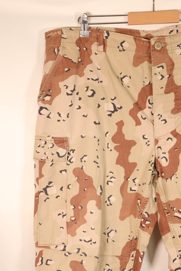 1986 Contract, Estimated Size XL, 6C Desert Pattern, Chocolate Chip Camo, Pants, Slightly Faded, Used