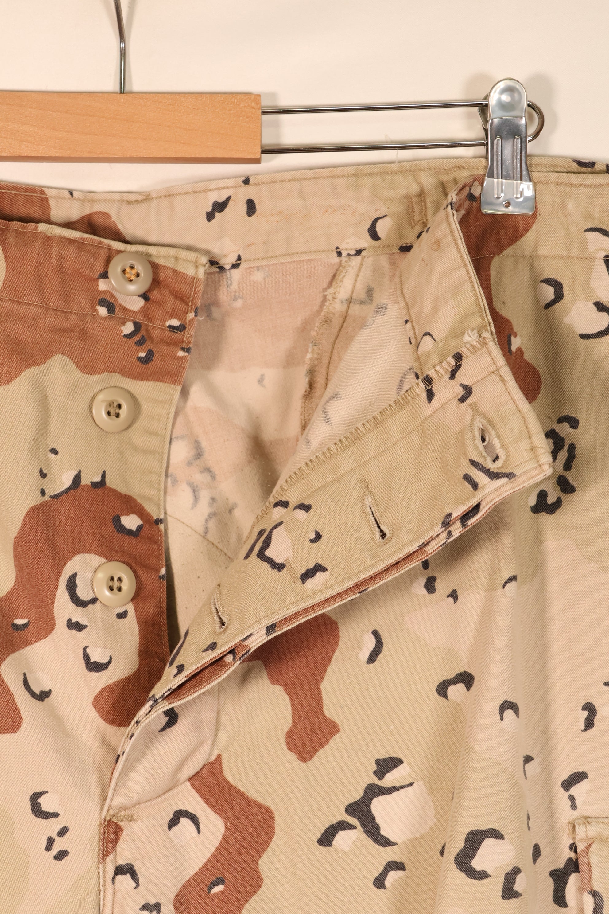1986 Contract, Estimated Size XL, 6C Desert Pattern, Chocolate Chip Camo, Pants, Slightly Faded, Used