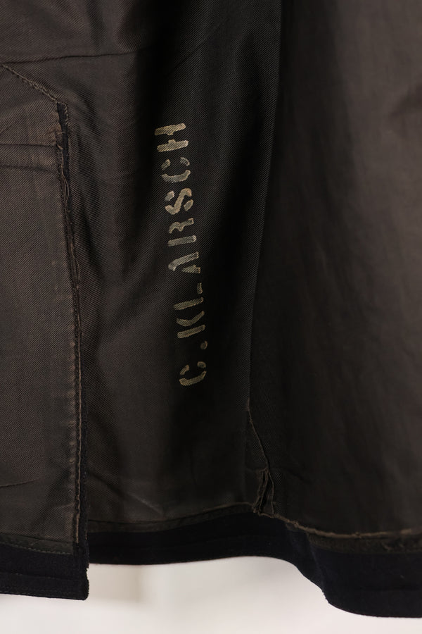 1940's estimated 38 approx. 10 buttons U.S. Navy pea coat in good condition B