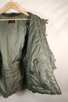 1950's MEDIUM black tag N-3B heavy zone flight jacket, used.