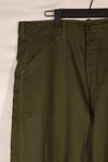 Real late 1940s-early 1950s U.S. Navy cotton pants, zipper fly, used.