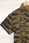 Real A-M Tiger Stripe Shirt Short Sleeve Custom Gold Tiger Derivative Pattern Used