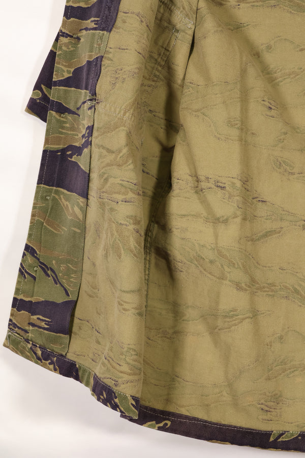 Real A-M Tiger Stripe Shirt Short Sleeve Custom Gold Tiger Derivative Pattern Used