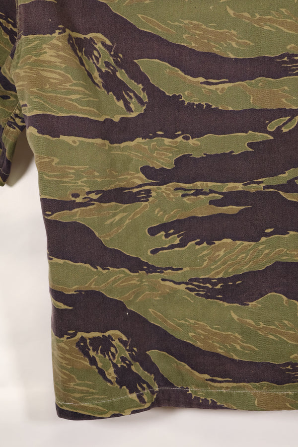 Real A-M Tiger Stripe Shirt Short Sleeve Custom Gold Tiger Derivative Pattern Used