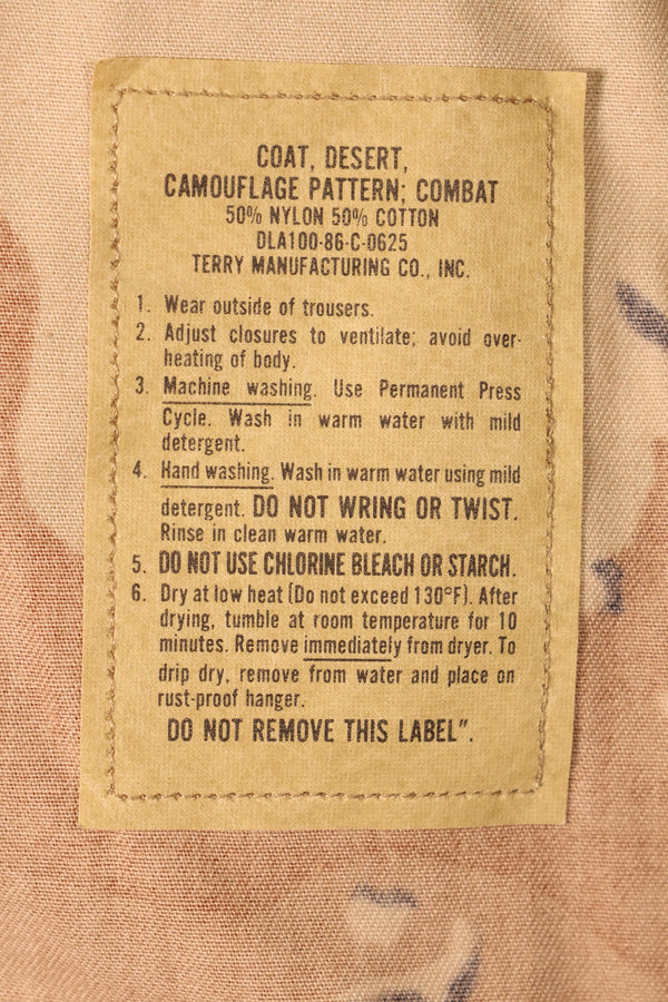 1986 Contract, M-S, 6C Desert Pattern, Chocolate Chip Camo Jacket, Mid-Period Model, Virtually Unused
