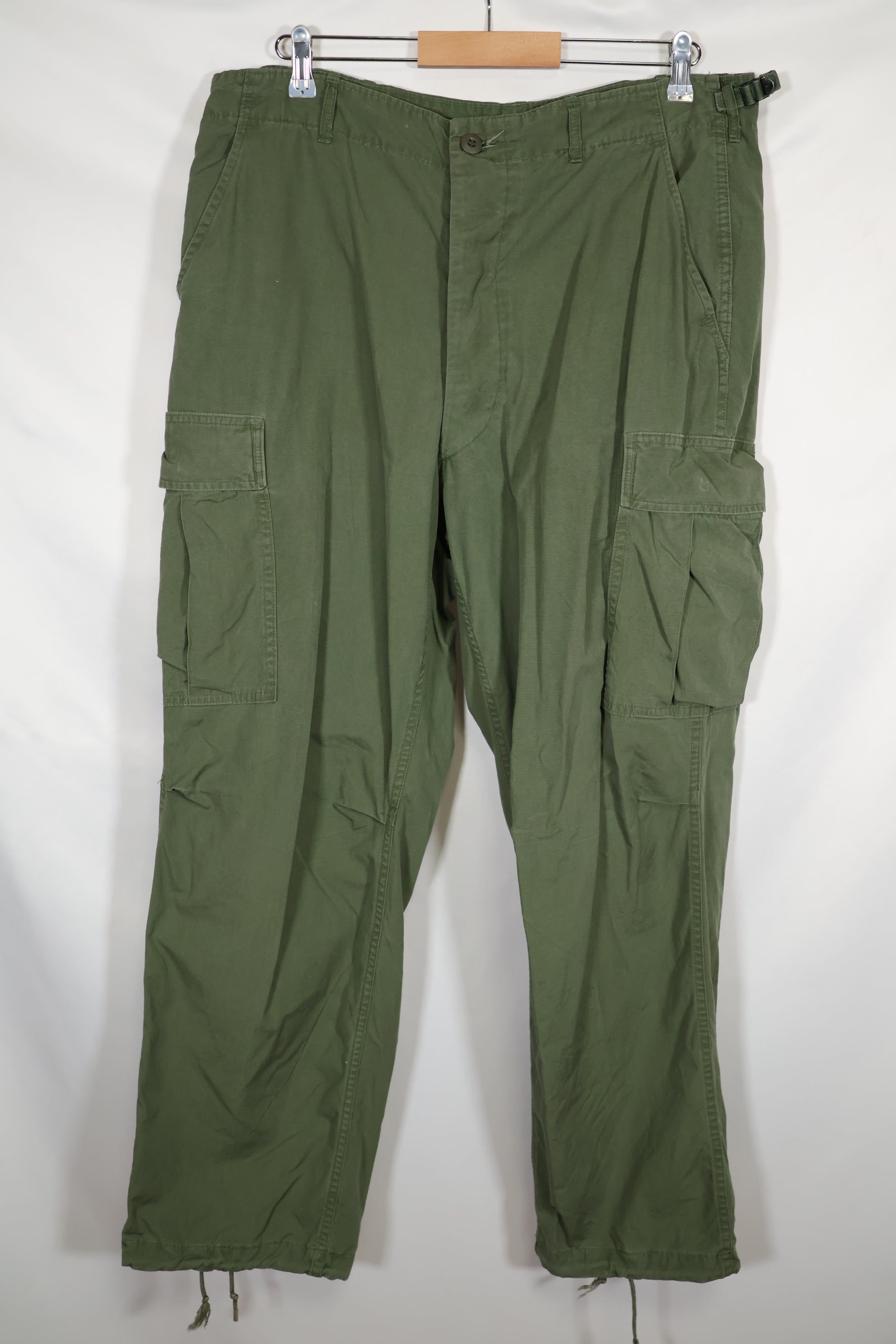 1967 3rd Model Non Ripstop Jungle Fatigue Pants L-R Used