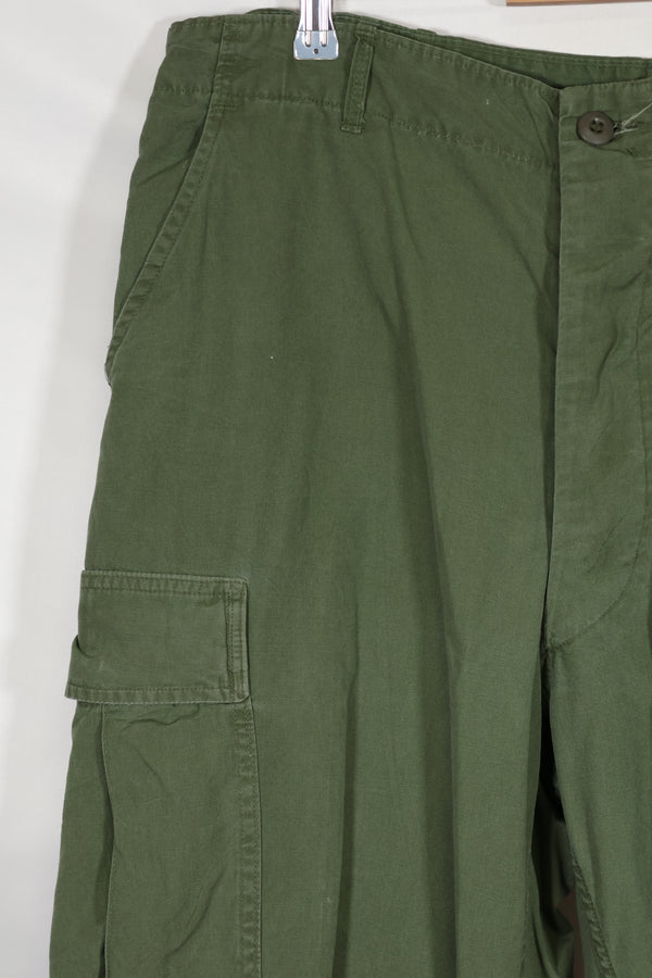 1967 3rd Model Non Ripstop Jungle Fatigue Pants L-R Used