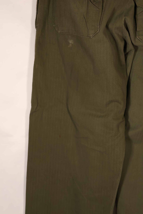 Real WWII US Made British Army HBT Jungle Trousers Used