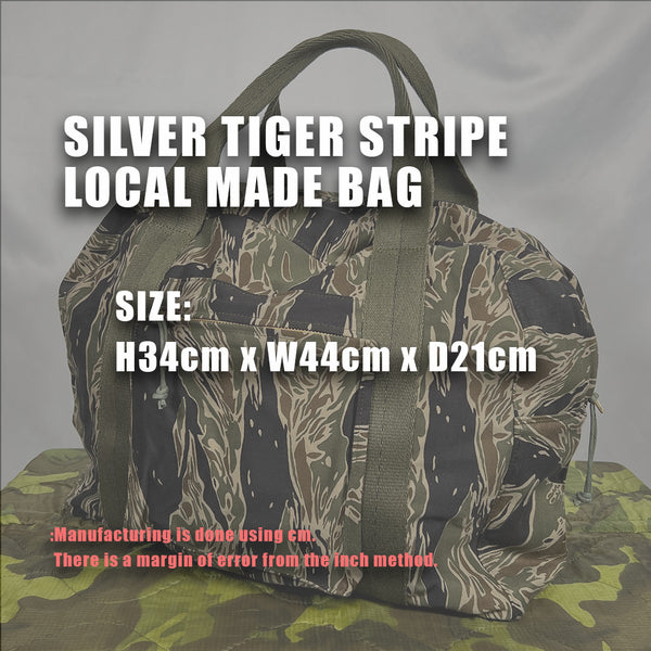 [Delivery in early March 2024] MILITARIA 1911 Silver Tiger Stripe Locally Made Bag MADE IN JAPAN