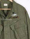 Real 1968 4th Model Jungle Fatigue Jacket, stained, patch included.