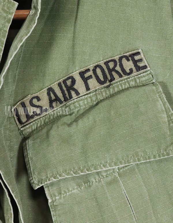 Real U.S. Air Force Thailand Stationed Souvenir Hat &amp; 4th Model Fatigue Jacket Set