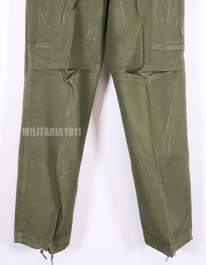 Real 1969 4th Model Jungle Fatigue Pants, used, S-R, stained.