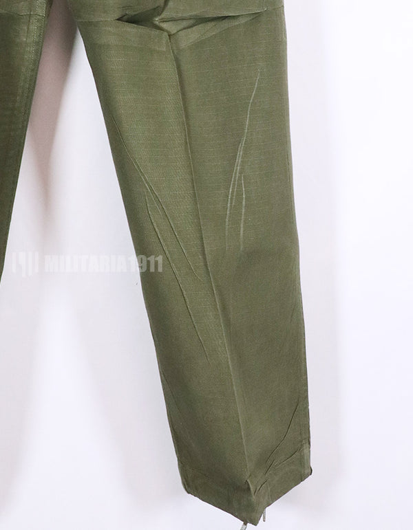 Real 1969 4th Model Jungle Fatigue Pants, used, S-R, stained.