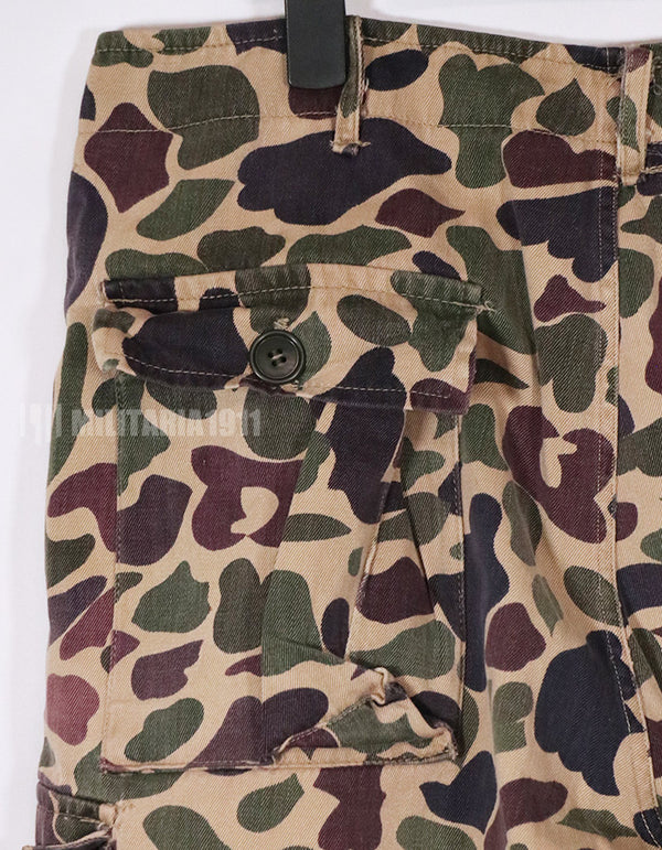 Real CIDG BEOGUM camouflage pants, size tag unidentifiable, used.